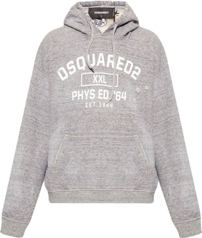 Dsquared2 - Phys Ed Design - Hoodie - Grijs Marl