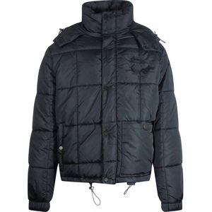 Pufferjack - Gebroken Wit - Gewatteerd - Zwart - Made in Italy