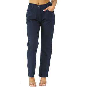 MYT - Damesjeans - Donkerblauw - Met Elastische Taille