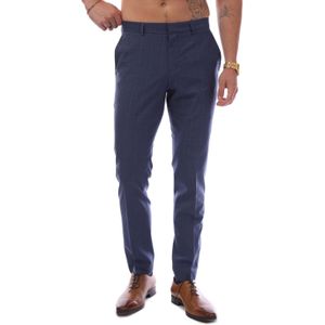 Hugo Boss - Getlin212 - Broek - Blauw - Slim Fit - 100% Virgin Wool
