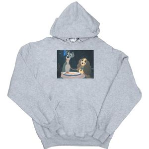 Li-cense Disney heren lady and the tramp spaghetti slurp hoodie