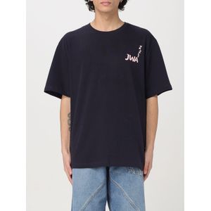 JW Anderson - T-shirt - Blauw - Katoen - Ronde Hals - Korte Mouwen