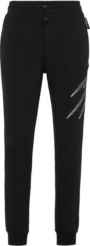 Plein Sport - Joggingbroek - Zwart - Katoenfleece - Comfortgericht