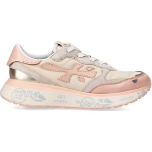 Premiata - Lauryn - Lage Sneaker - Beige - Suede en Mesh