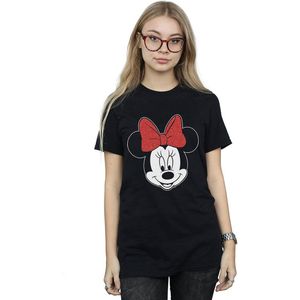 Li-cense Disney dames minnie mouse hoofd katoenen vriendje t-shirt
