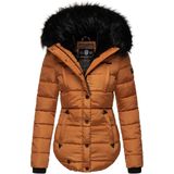 Marikoo - B618 - Winterjas - Zwart - Gewatteerd - Kunstbont