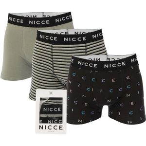 NICCE - Zarif - Boxershorts - Zwart Grijs - 3 Pack