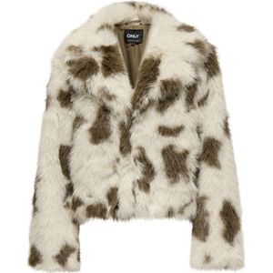 Only - Onljamie Faux Fur Jacket - Damesjas - Birch Cow