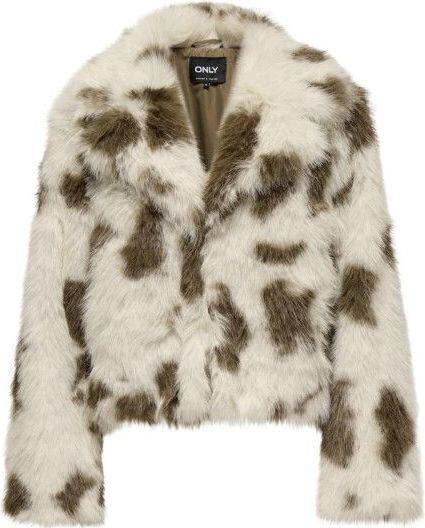 Only - Onljamie Faux Fur Jacket - Damesjas - Birch Cow
