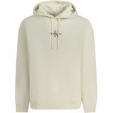 Calvin Klein - MONOLOGO HOODIE - Pullover Hoodie - Ivoor - Katoenmix