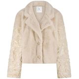 Nukus - Pleun - Tussenjas - Flower - Effen Mouwen - Reverskraag