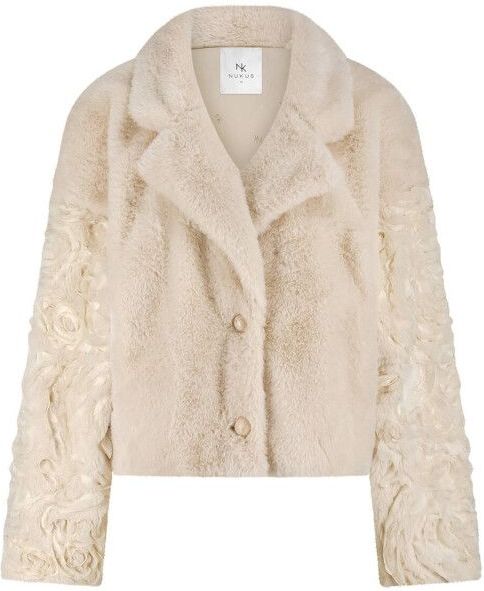 Nukus - Pleun - Tussenjas - Flower - Effen Mouwen - Reverskraag