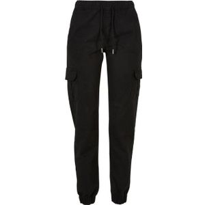 Urban Classics Dames cargo pocket hoge taille joggingbroek