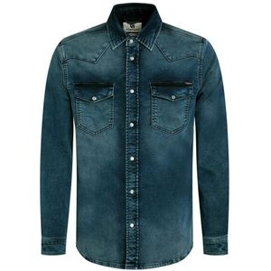 Gabbiano - 335734 - Overhemd - Dark Blue - Jogg Denim