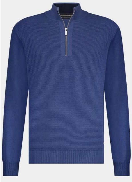 Scotland Blue Half Zip Blauw Harvey Half Zip SPE25305HA28SB/268 jeans blue