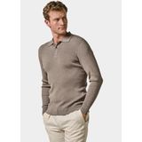 Profuomo Polo lange mouw Bruin PPWJ10003/B
