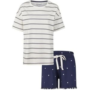 By Louise - Korte Pyjama Set - Off-White - Dames