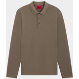 HUGO Red - Donoslong 10266059 - Polo Korte Mouw - Grijs