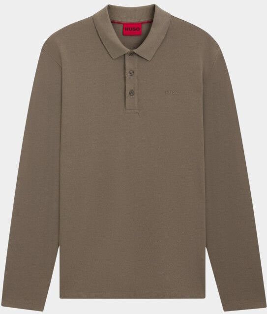 HUGO Red - Donoslong 10266059 - Polo Korte Mouw - Grijs