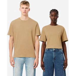Lacoste - Washed Effect - T-shirt - Beige - Heavy Cotton