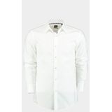 BOSS Black - H-HANK-kent-C3-214 - Overhemd - Wit - Lange Mouw