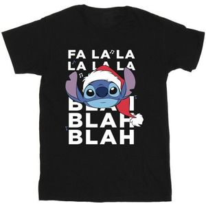 Li-cense Disney heren lilo and stitch kerstmis blah blah blah t-shirt