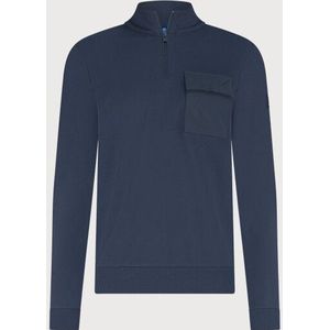 Blue Industry - Half-zip Sweater - Regular Fit - Luxe Katoenmix