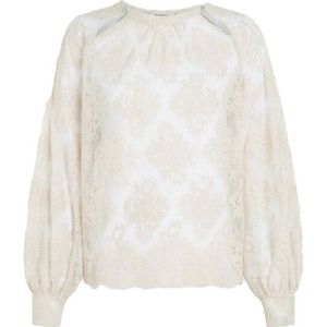 Beaumont - CAROLI - Blouse - Ecru - Lange Mouw