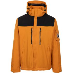 Trespass - Jenkins DLX - Gewatteerd Jack - Zwart - Waterafstotend, Waterdicht, Verstelbare Mouwen