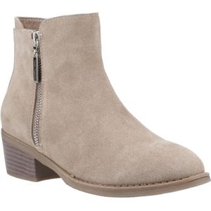 Hush Puppies - Ingrid - Enkellaarzen - Taupe - Suède