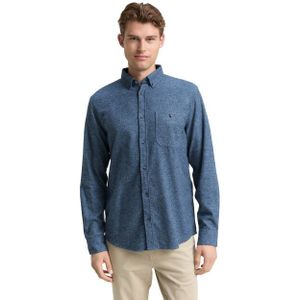 TOM TAILOR - Enziaan - Overhemd - Katoen - Regular Fit - Lange Mouw