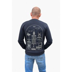 Kultivate Sweater crew neck navy   “meppel highlights” – x reykja