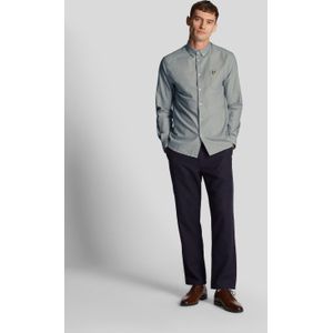 Lyle And Scott - Regular Fit - Lichtgewicht Oxford Shirt - Blauw