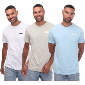 NICCE - Asuka - T-shirts - 3 Pack - Multi kleur - Slim fit - Korte Mouwen