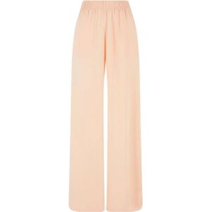 Urban Classics Dames viscose broek met wijde pijpen los