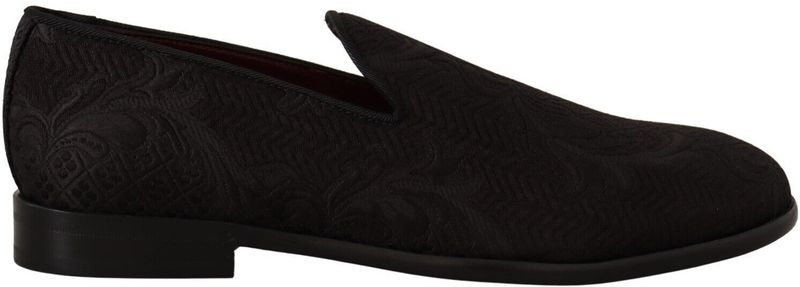 Dolce & Gabbana - Loafers - Zwart - Bloemenbrokaat