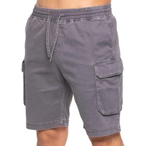 Enzo - Heren Cargo Korte Broek - Grijs