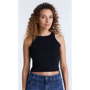 C.O.J. - Top Zoe - Zwart - Crop Top