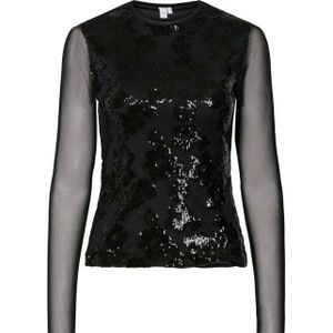 Y.A.S - Yasvitina LS Top - Zwart - Top