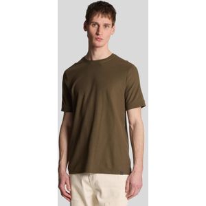 Lyle & Scott - Gepanelled T-shirt - Bruin - Korte Mouw T-Shirts