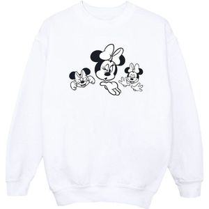 Li-cense Disney heren minnie mouse sweatshirt met drie gezichten