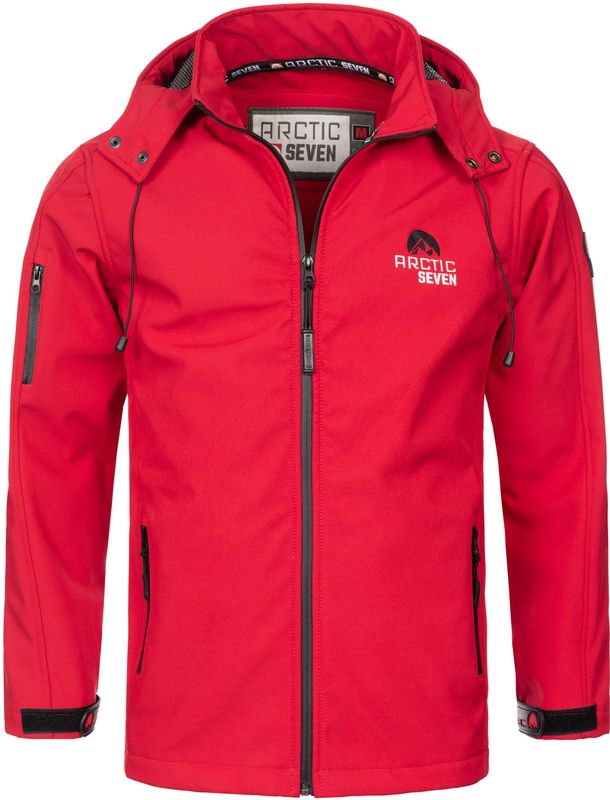 Arctic Seven - Softshell Jas - Rood - Heren - Waterafstotend