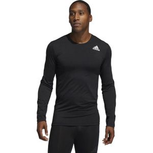 Adidas - Techfit Compressie Top - Zwart - Lange Mouwen