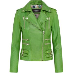 Brando - Loddon - Bikerjack - Appelgroen - Leren