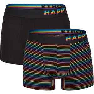 Happy Shorts 2-pack boxershorts heren pride regenboog gestreept