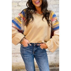 Tribal Mouwloze Pullover Trui