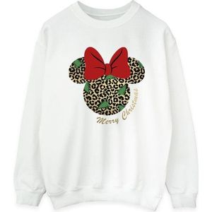 Li-cense Disney dames minnie mouse luipaard kerst sweatshirt