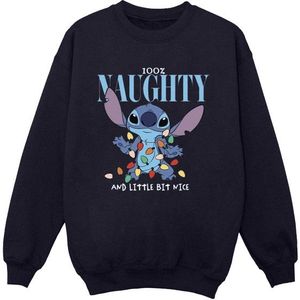 Li-cense Disney heren lilo & stitch naughty & nice sweatshirt