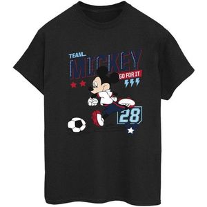 Li-cense Disney dames mickey mouse team mickey voetbal katoenen vriendje t-shirt