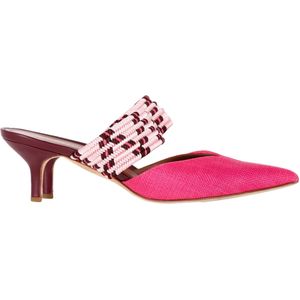Malone Souliers Geweven Maisie Sandalen in Roze Raffia